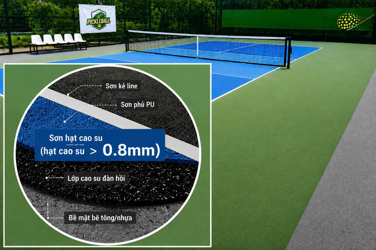 SƠN LÓT PICKLEBALL CHỐNG ỒN 